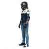 Dainese RAPIDA dámská sportovní kožená bunda modrá/bílá vel.38
